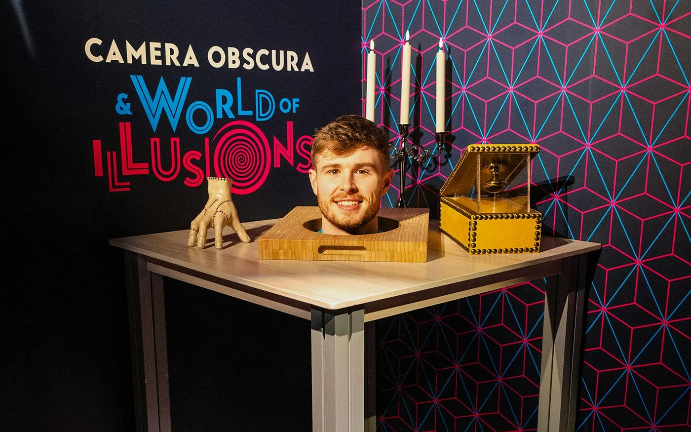 Optical illusion display at Camera Obscura & World of Illusions